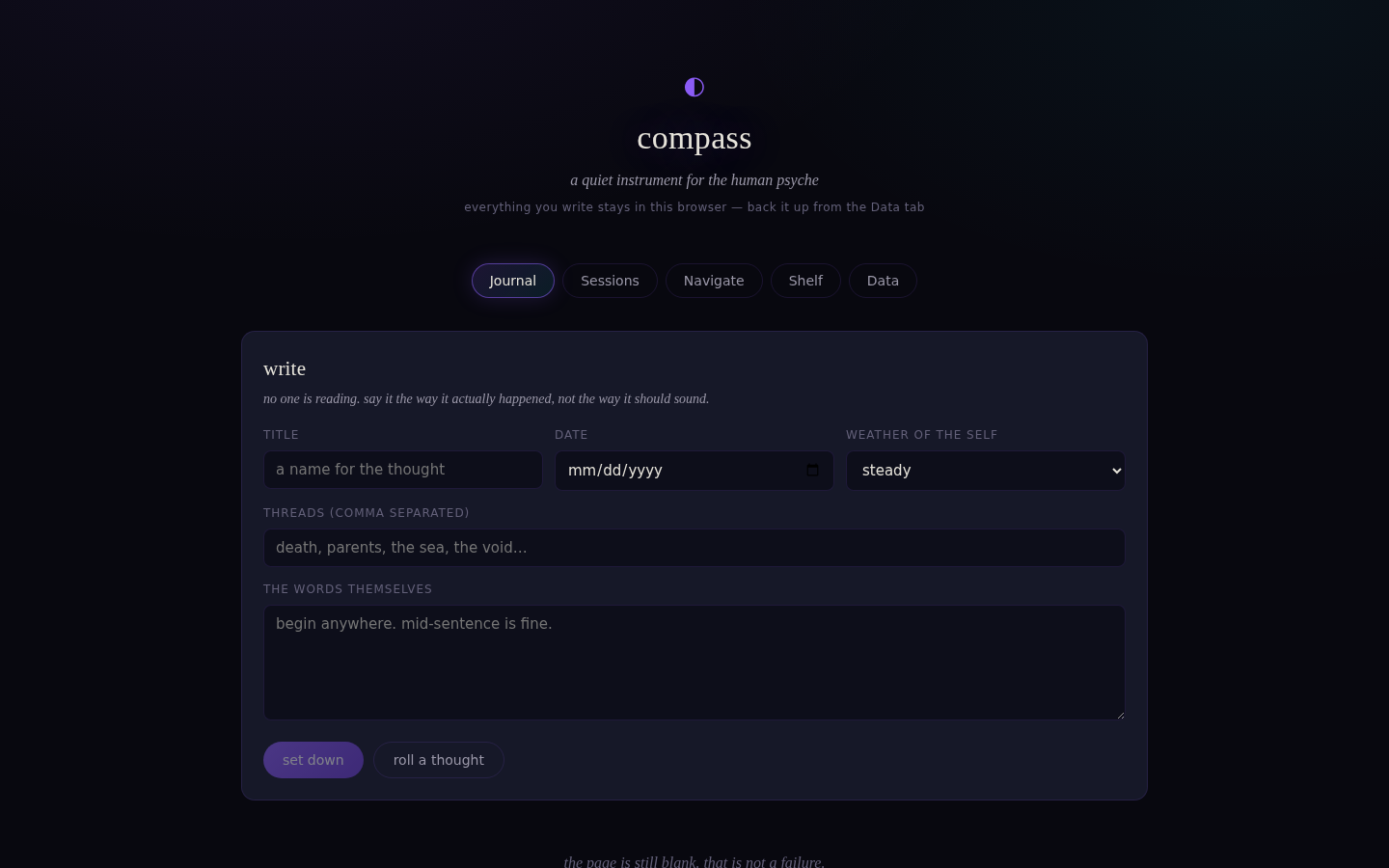 Compass — Psychedelic Trip Journal preview